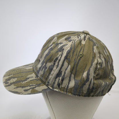 Ducks Unlimited Baseball Cap Green One Size Camo Duck Head Slideback hat