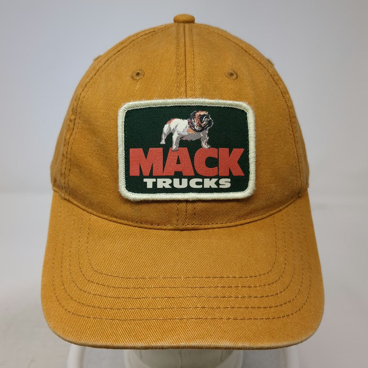 American Needle Mack Trucks Bulldog Baseball Cap Brown One Size Strapback Hat