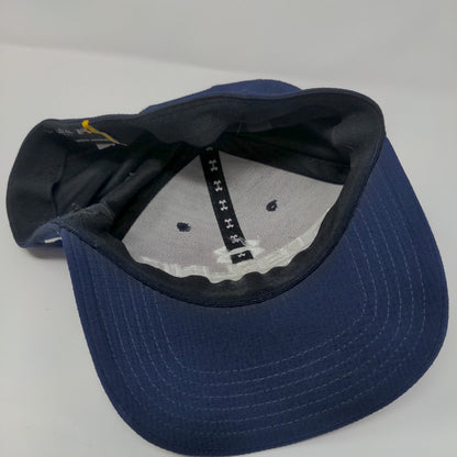 Sterling College Fitted Hat Blue L/XL Solid Embroidered Under Armour