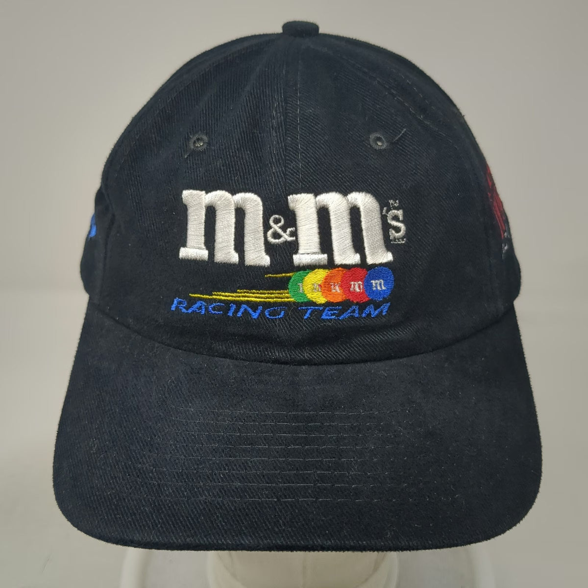 Nissin Cap Snapback Hat Black One Size m&m's Racing Team 36 Crew MB2 Motorsports