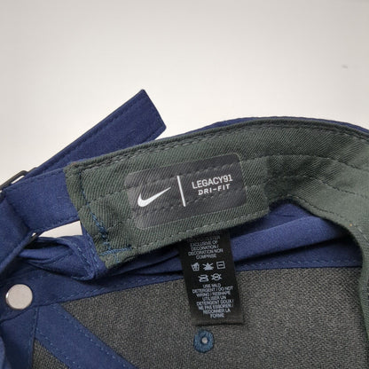 Nike Slideback Hat Blue One Size Adjustable Embroidered Swoosh Legacy91 Dri-Fit
