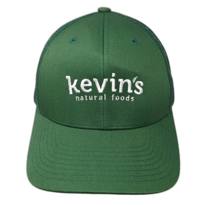 Yupoong Trucker Hat Green One Size Mesh Back Snapback Kevins Natural Foods