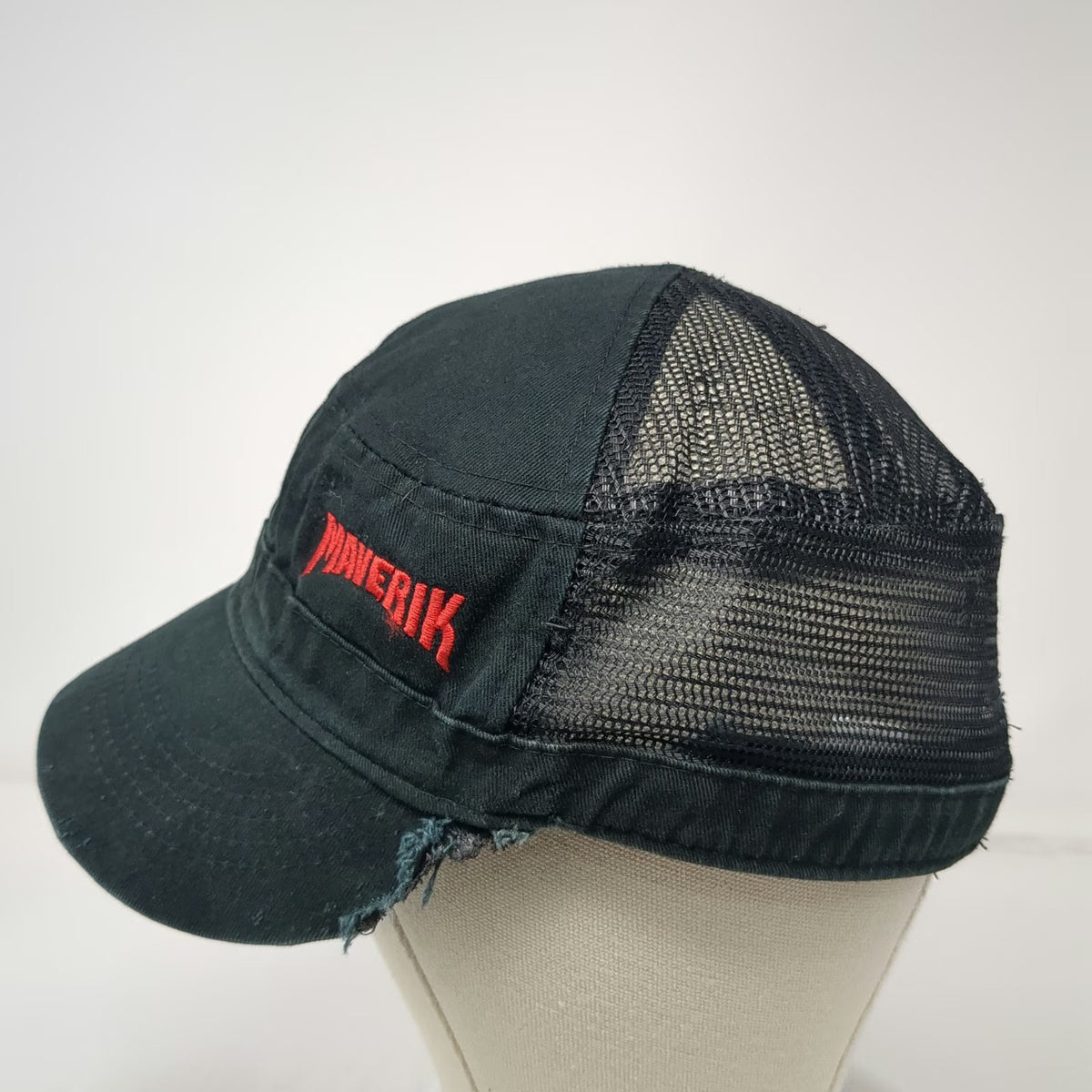 H3 Sportgear Army Cap Black One Size Maverik Mesh Back Gas Station Strapback Hat
