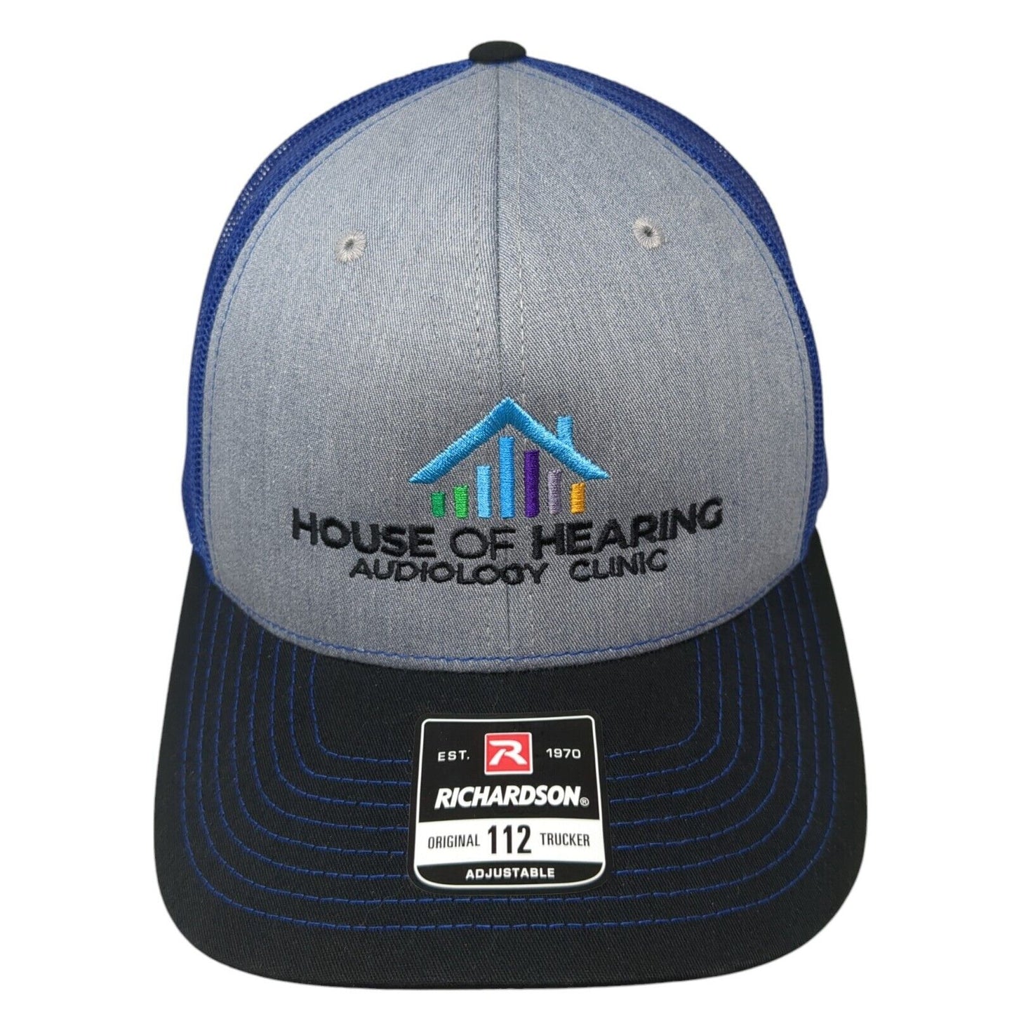 House of Hearing Audiology Clinic Snapback Trucker Hat Multi OSFA Mesh Back