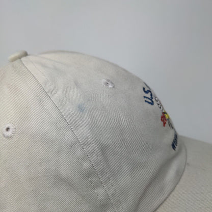 US Open 2006 Winged Foot USGA Member Slideback Hat Tan OS Adjustable Embroidered