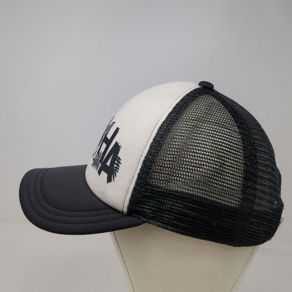 Dakine Trucker Hat Black OSFM Aloha Hibiscus Flower Foam Mesh Snapback Tropical