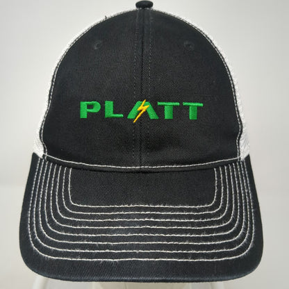 Platt Electric Supply Baseball Cap Black One Size Mesh White Contrast Stitch Hat