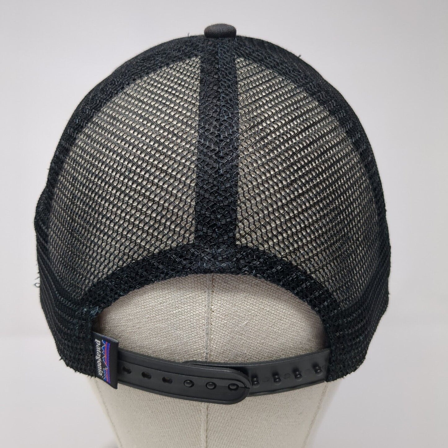Patagonia Snapback Mesh Back Trucker Hat Black One Size Adjustable