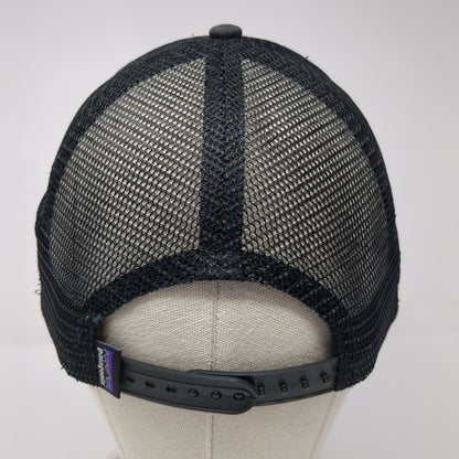 Patagonia Snapback Mesh Back Trucker Hat Black One Size Adjustable