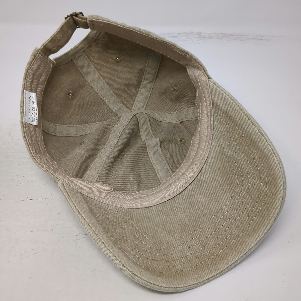 F45 Training Fitness Mountains Beige One Size Baseball Cap Slideback Hat Cotton