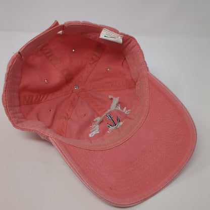 Clearwater Beach Florida Strapback Hat Pink One Size Adjustable 6 Panel