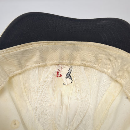 PGA Tour Logo Slideback Hat White One Size Adjustable Leather Strap