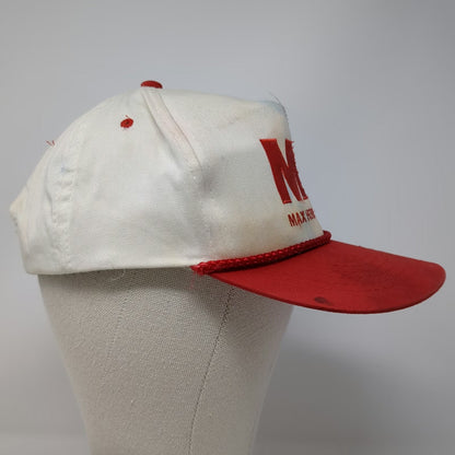 Max Herbold Inc 5 Panel Hat Red White One Size Rope Snapback Corporate Logo