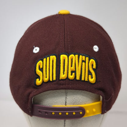 Arizona State Sun Devils NCAA Zephyr Snapback Hat Brown Yellow One Size Green UV