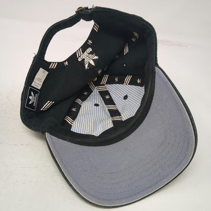 Adidas Trefoil Logo Baseball Cap Black White One Size Slideback Cotton Hat
