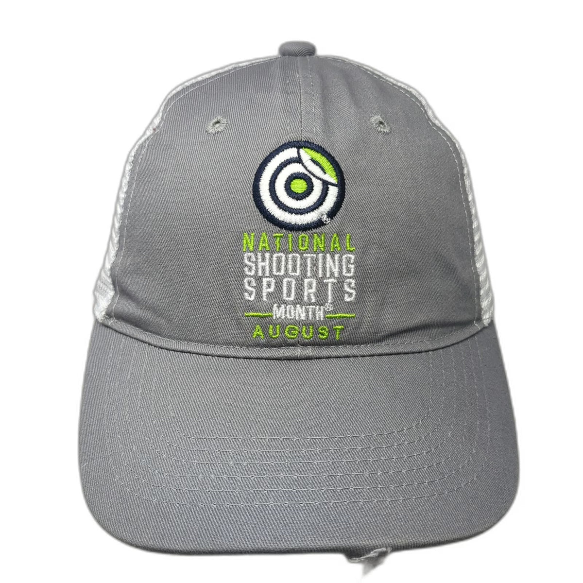 Gray Baseball Cap One Size National Shooting Sports Month August Mesh Back Hat