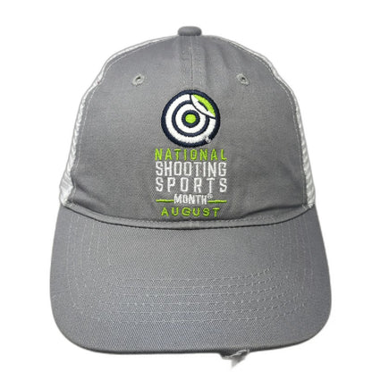 Gray Baseball Cap One Size National Shooting Sports Month August Mesh Back Hat