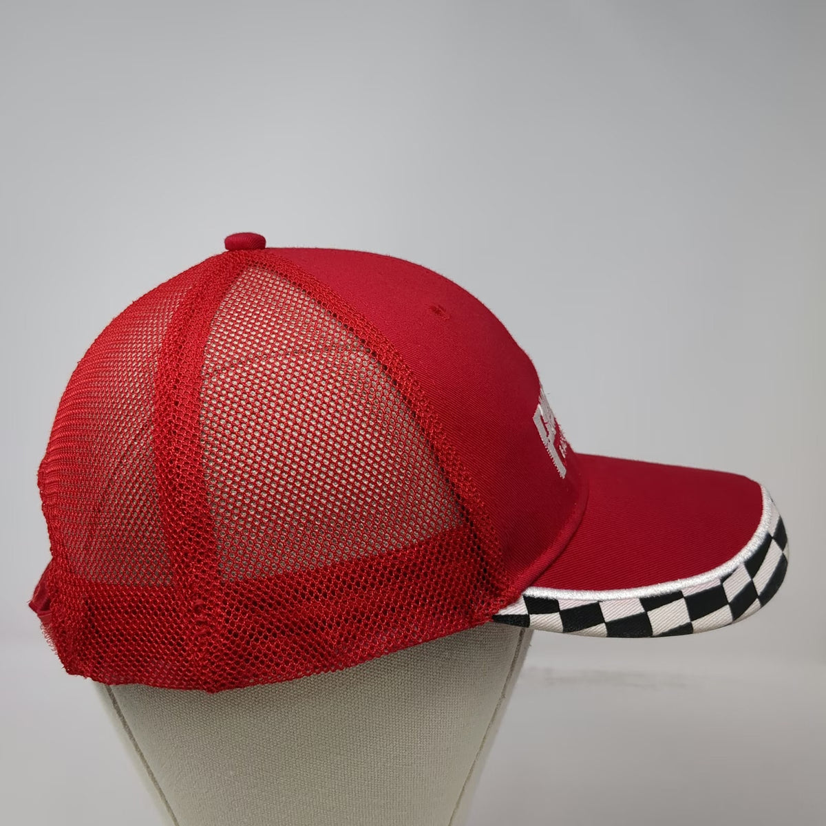 Port Authority Baseball Cap Red One Size Pioneer Equipment Co Mesh Checkered Hat