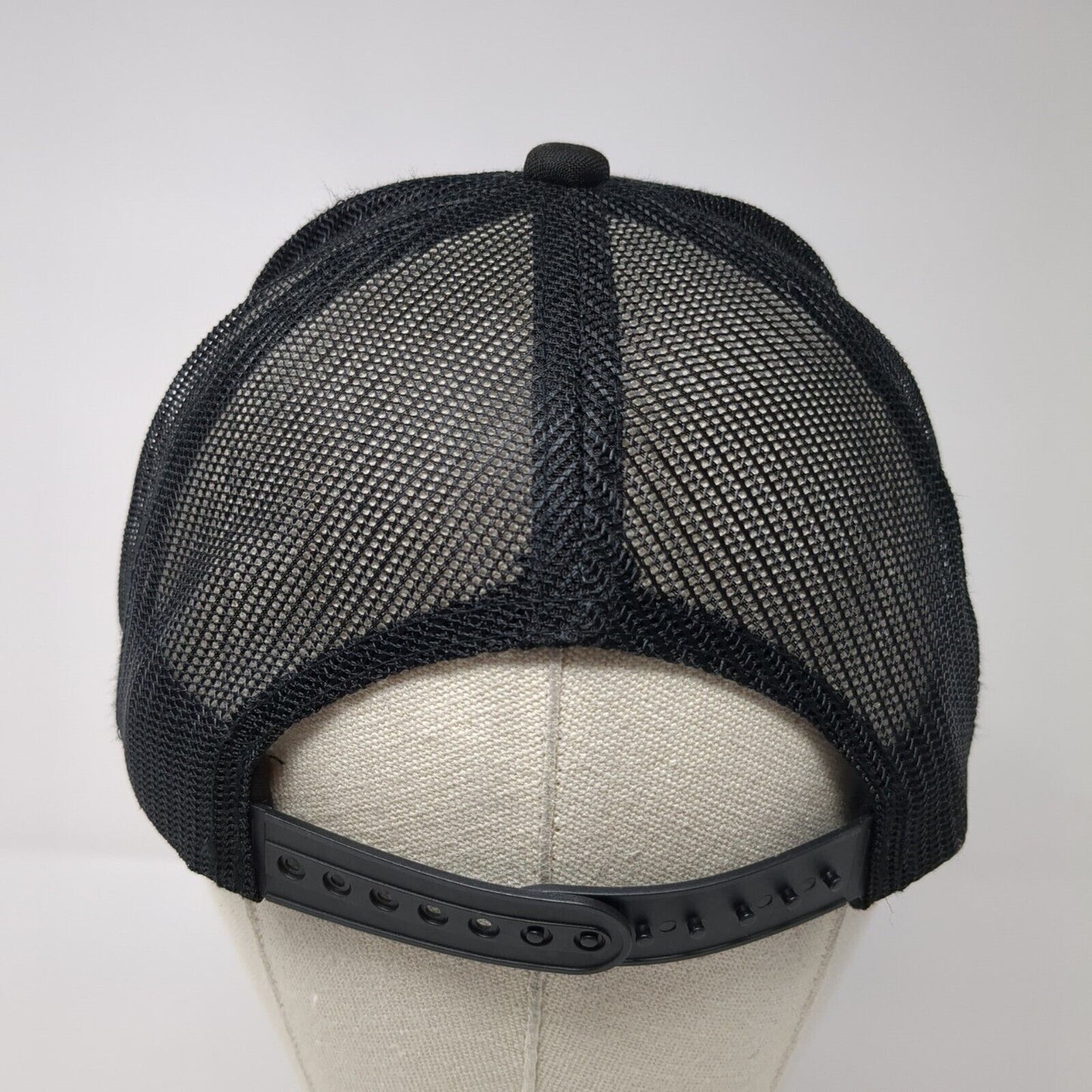 TSSGBL Snapback Mesh Back Trucker Hat Black OSFM Adjustable Blank