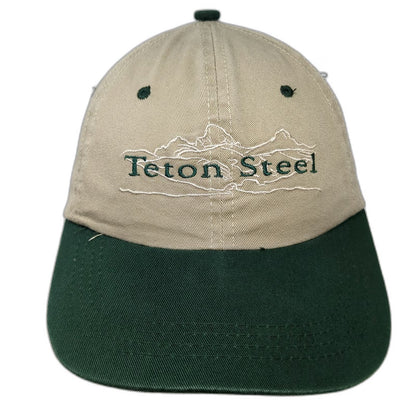 Headliner by Vernon Teton Steel Metal Roofs Baseball Cap Beige Green One Size