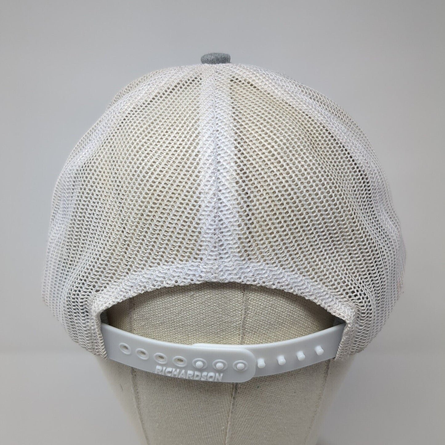 MP Snapback Trucker Hat Gray OS Adjustable Embroidered Mesh Back Richardson