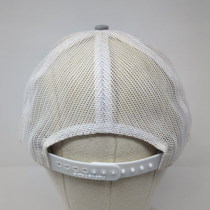 MP Snapback Trucker Hat Gray OS Adjustable Embroidered Mesh Back Richardson