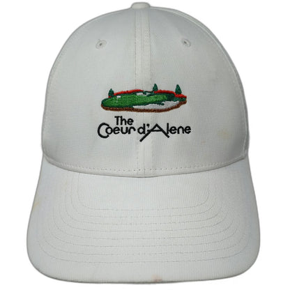 Nike Baseball Cap White One Size Coeur d'Alene Golf Dri-FIT Legacy 91 Strapback