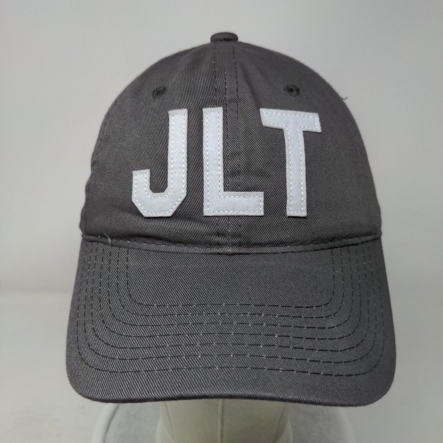 JLT Aviate Slideback Hat Gray OSFM Adjustable Vent Holes 6 Panel
