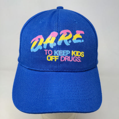 D.A.R.E. Campaign Men's Strapback Hat Blue Graphic Colorful Logo Polyester