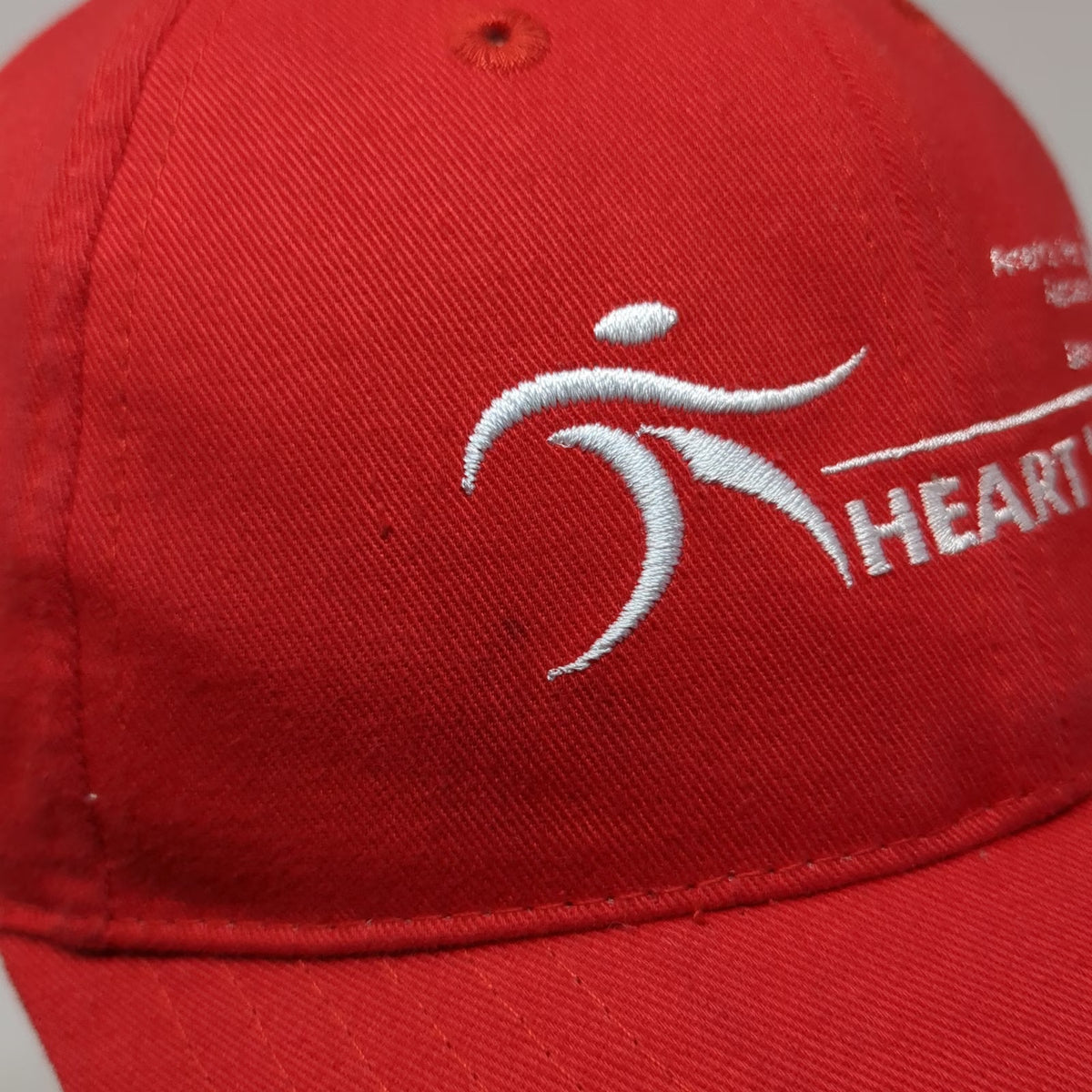 American Heart Association Heart Walk Hat Baseball Cap Red One Size Slideback