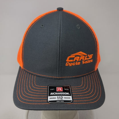 Carl's Cycle Sales Snapback Mesh Back Trucker Hat Multi One Size Adjustable