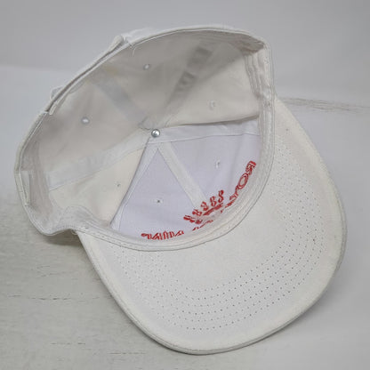 Royal Canin Baseball Cap White Red One Size Adjustable Embroidered Logo Hat
