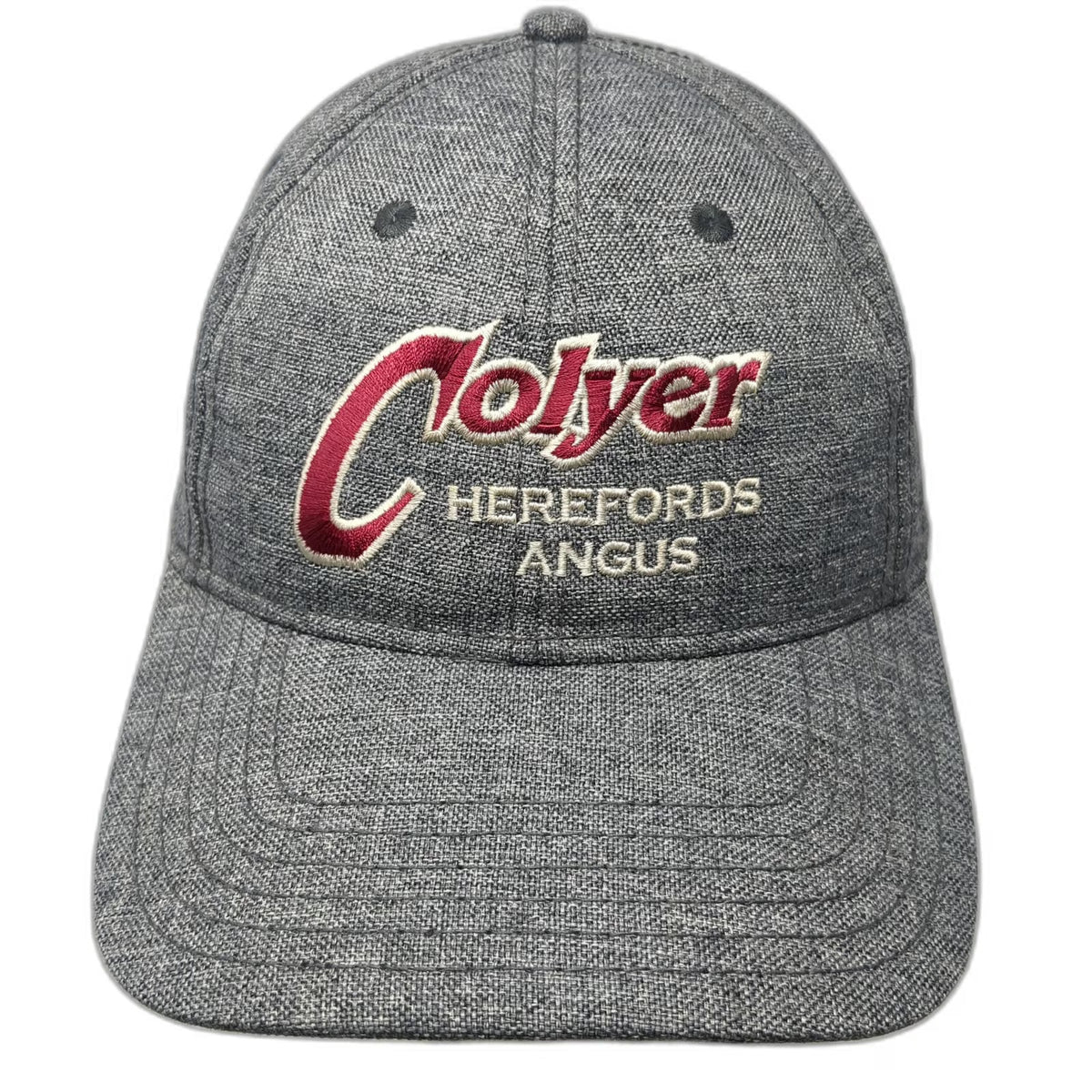Otto Baseball Cap Gray One Size Colyer Herefords Angus Strapback Structured Hat