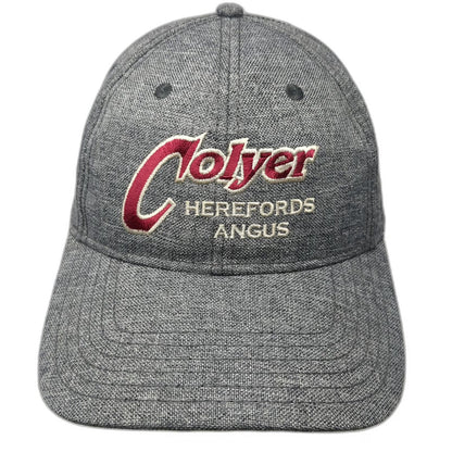 Otto Baseball Cap Gray One Size Colyer Herefords Angus Strapback Structured Hat