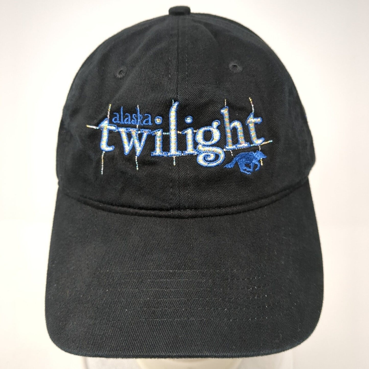 Alaska Twilight Strapback Hat Black One Size Petersburg Pacific Headwear