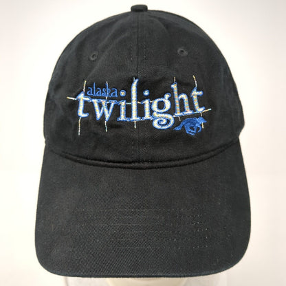 Alaska Twilight Strapback Hat Black One Size Petersburg Pacific Headwear