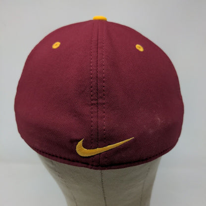 Nike True Dri Fit Men's Fitted Hat Purple Yellow Size M/L Embroidered Polyester