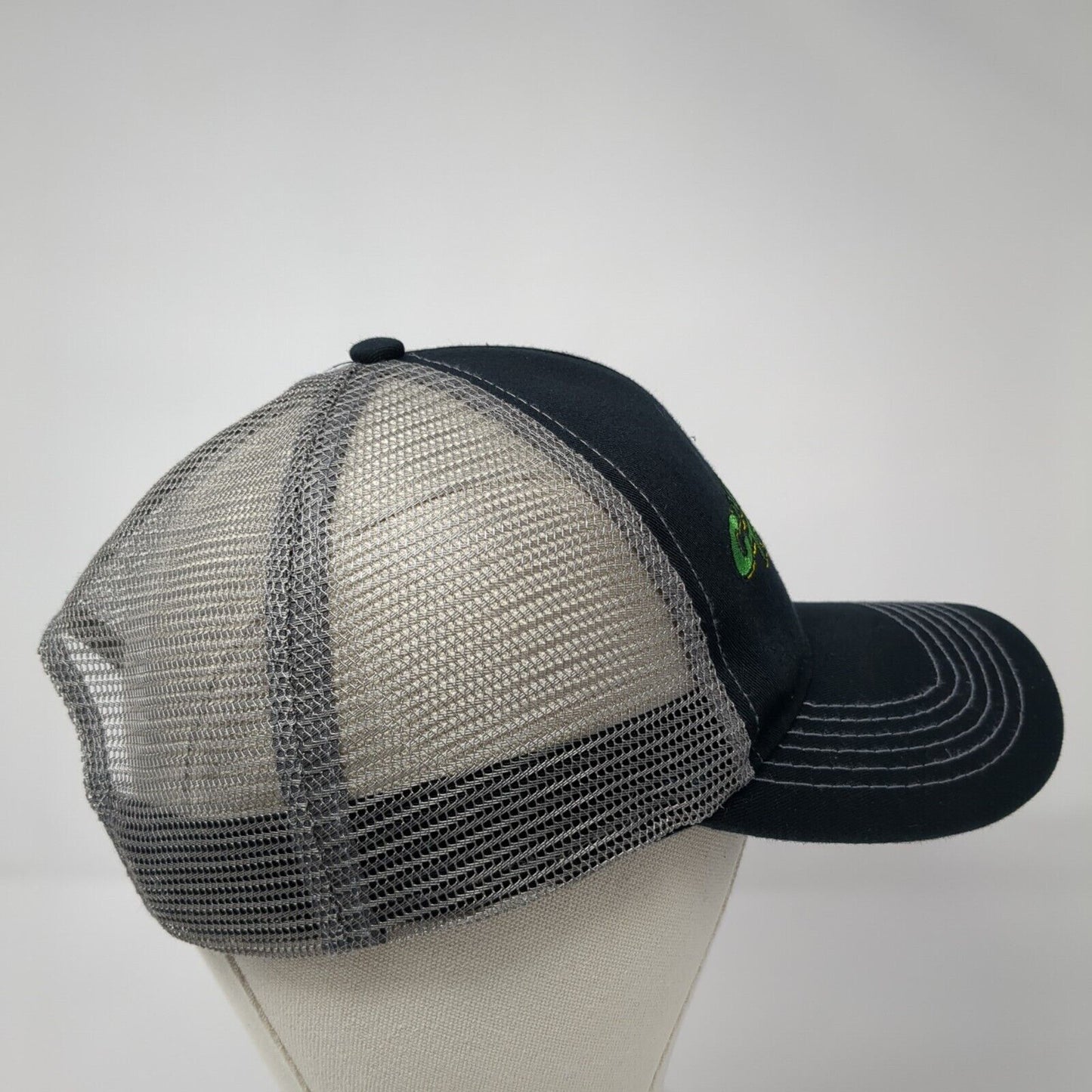 Campbell Tractor Co. Snapback Trucker Hat Black OS Adjustable Mesh John Deere