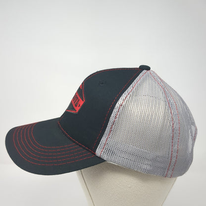 Cordova Strapback Trucker Hat Black One Size Embroidered Mesh Back