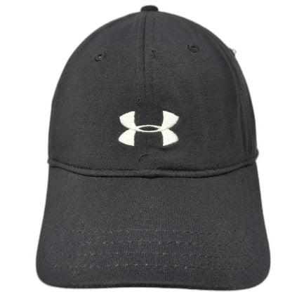 Under Armour Baseball Cap Black One Size Embroidered Logo Strapback Hat Sport