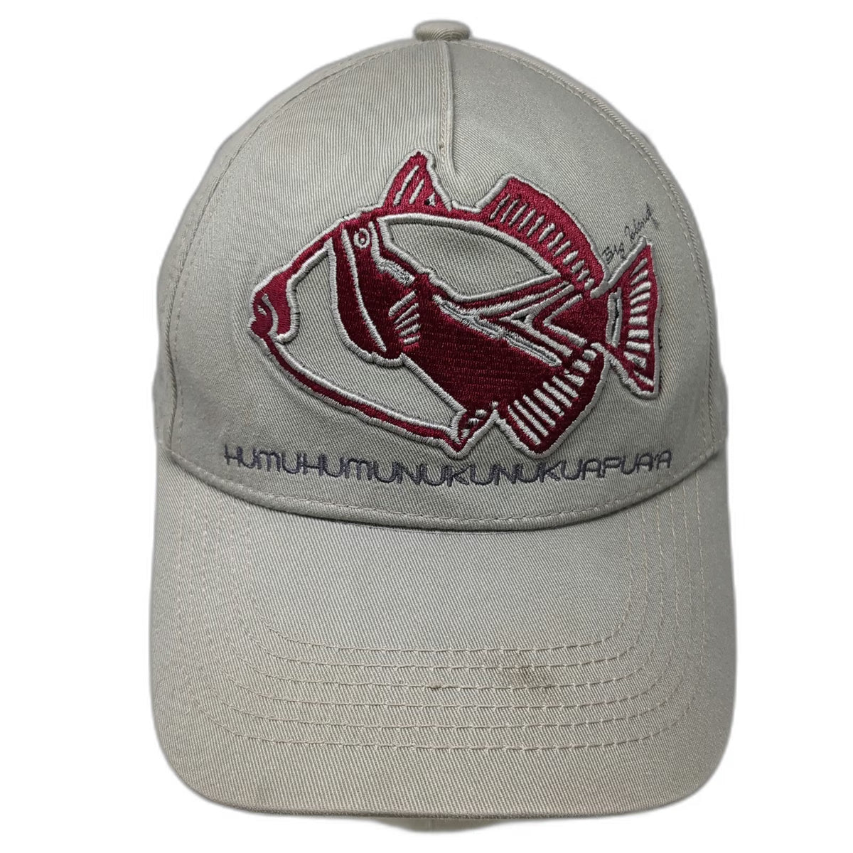 Hawaiian Headwear 5 Panel Beige One Size Humuhumunukunukuapuaa State Fish Hat