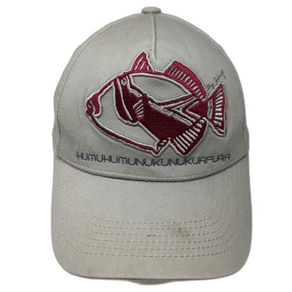 Hawaiian Headwear 5 Panel Beige One Size Humuhumunukunukuapuaa State Fish Hat