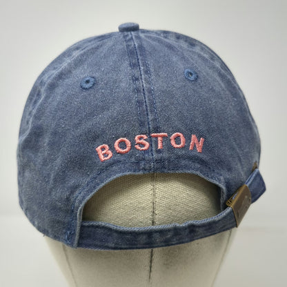 Bay State Apparel Baseball Cap Blue Red White One Size Washed Cotton Boston Hat