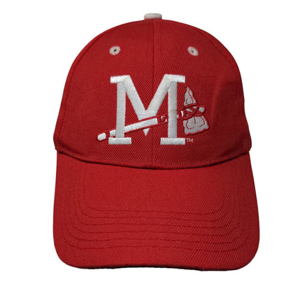 Mississippi Braves Minor League Strapback Hat Red Embroidered Logo