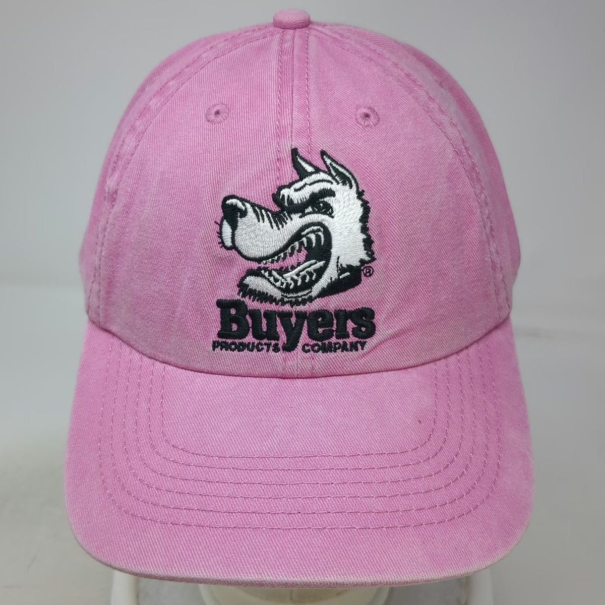 Buyers Products Company Pink One Size Baseball Cap Slideback Hat Wolf Mascot