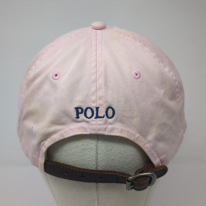 Polo Ralph Lauren Small Pony Slideback Hat Pink One Size Leather Strap
