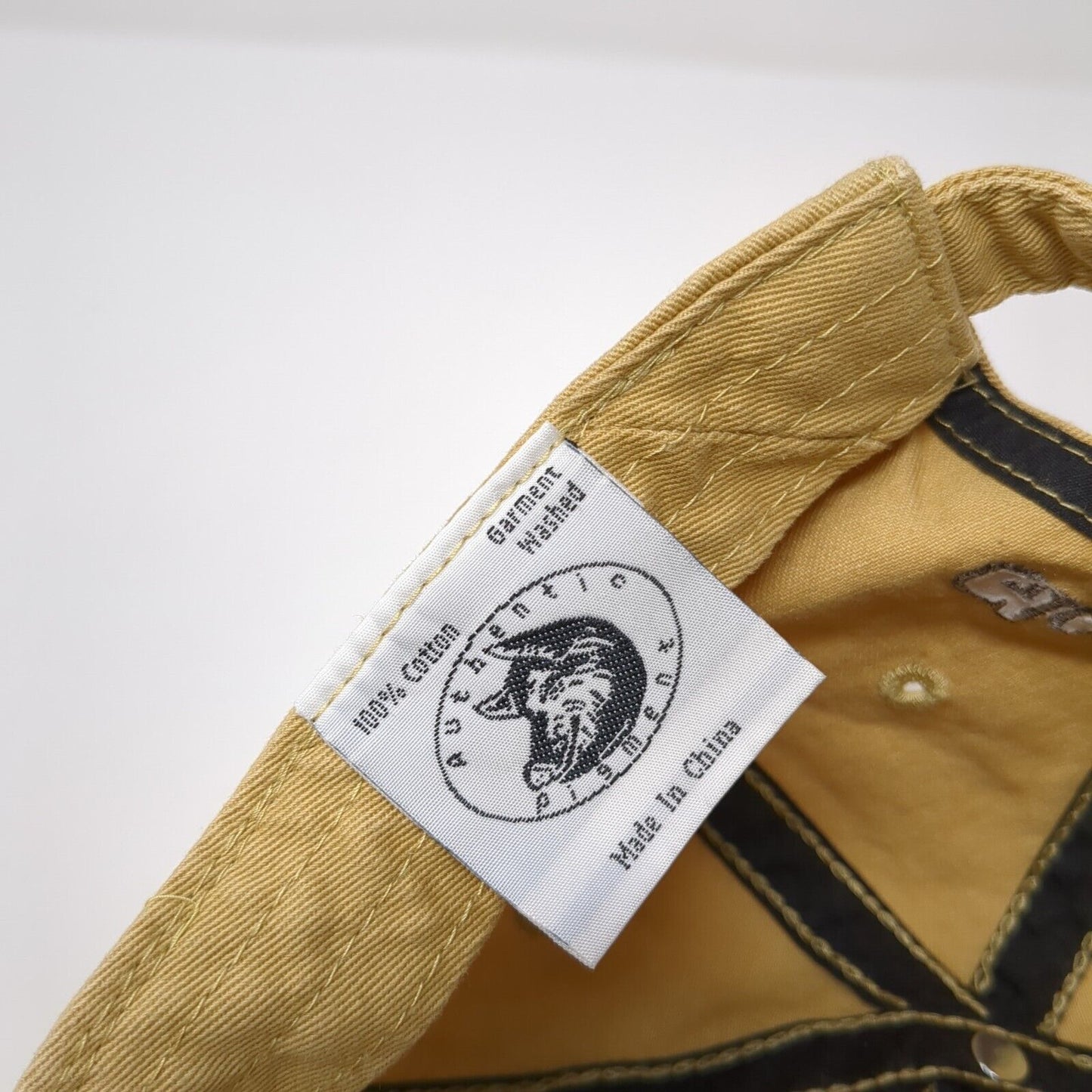 Save The Bee Slideback Hat Tan One Size Adjustable Embroidered 6 Panel Cotton