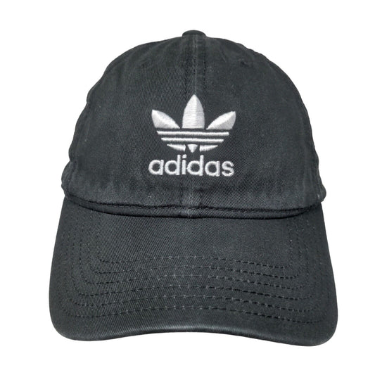 Adidas Women's Slideback Hat Black OSFW Embroidered Trefoil 3 Stripes