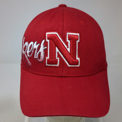 Nebraska Huskers NCAA Top of the World Red One Size Cap Stretch Fit Script Hat
