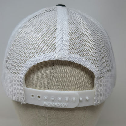 Richardson 115 Trucker Hat Black L Provincial Senior Living Mesh Snapback Brim